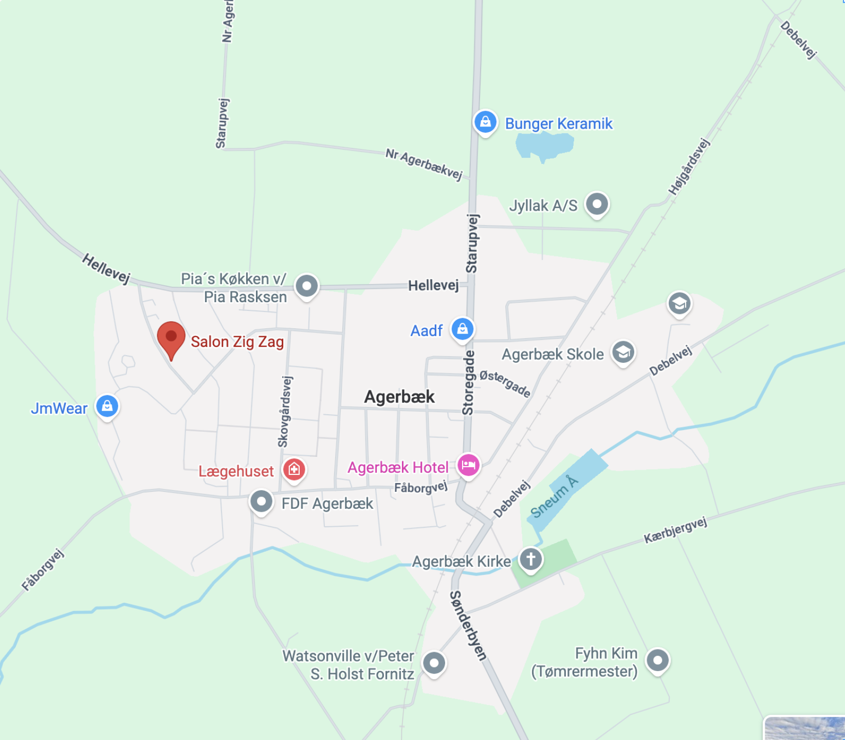 map over salon zig zag lokation